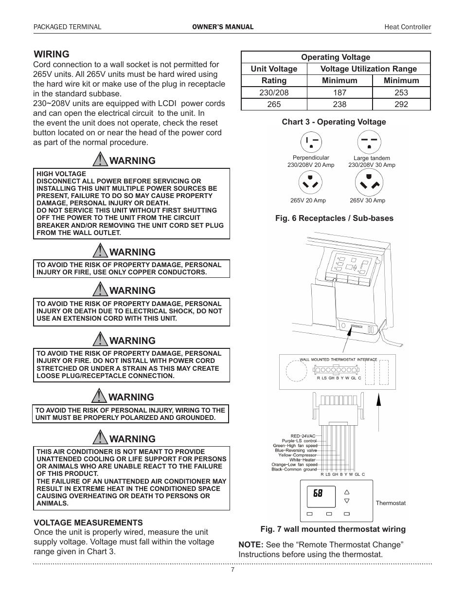 Comfort-Aire PTHP15A130A User Manual | Page 8 / 16