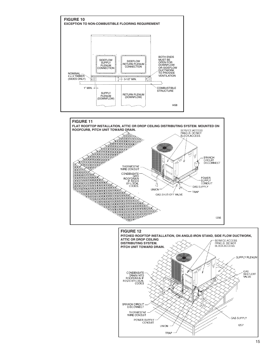 Figure 10, Figure 11, Figure 12 | Comfort-Aire TGRG Series for R-410A User Manual | Page 15 / 64