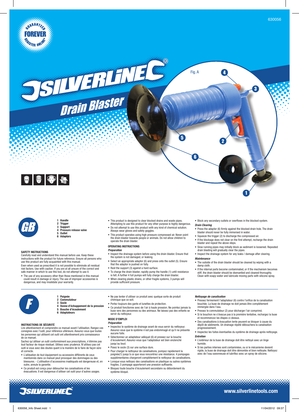 Silverline Digital Angle Level User Manual | 2 pages