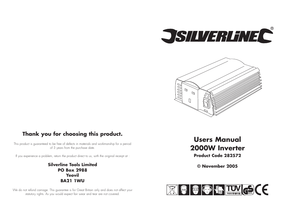 Silverline Tyrolean Gun User Manual | 3 pages