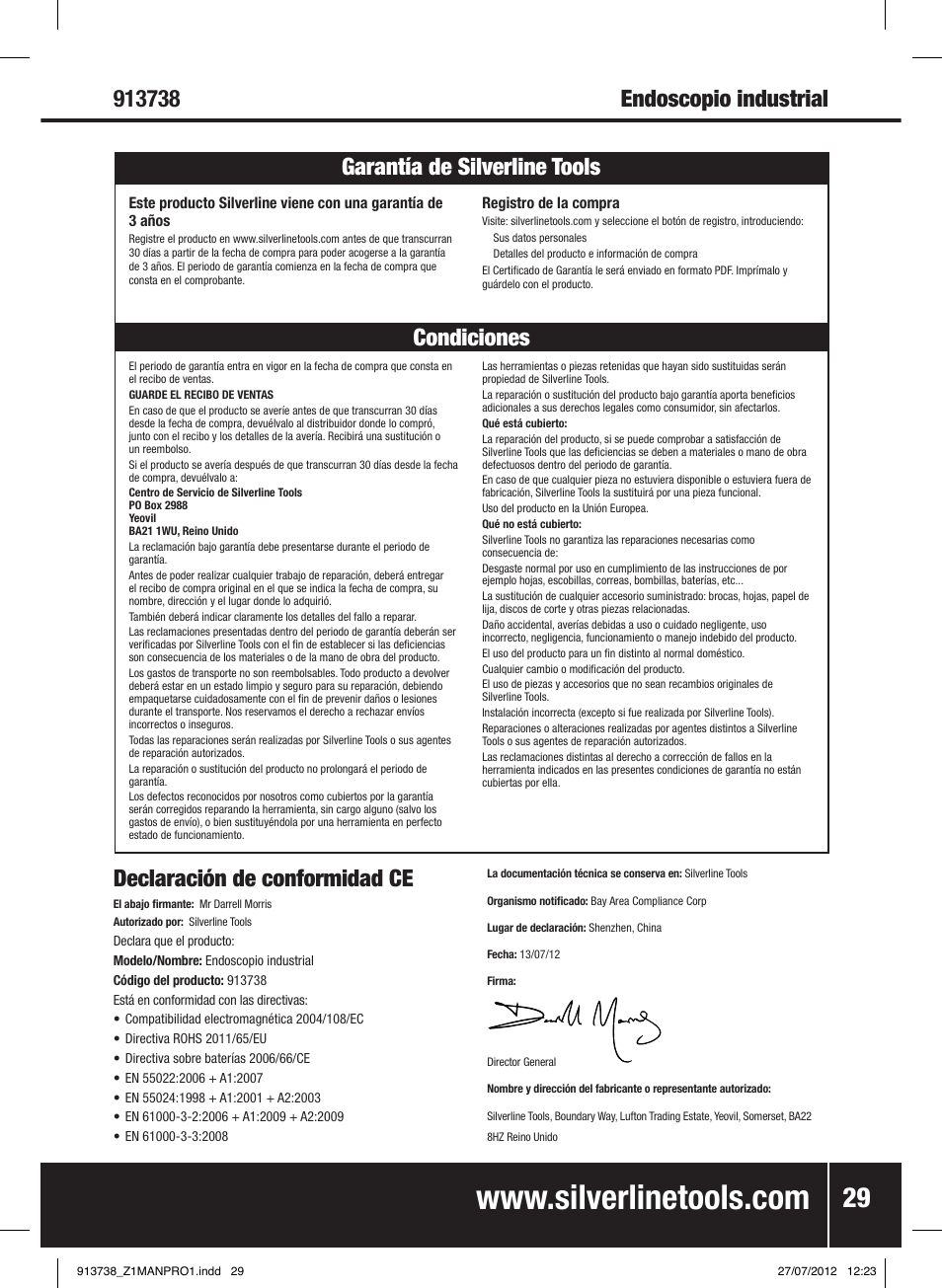 Silverline Video Inspection Camera User Manual | Page 30 / 42