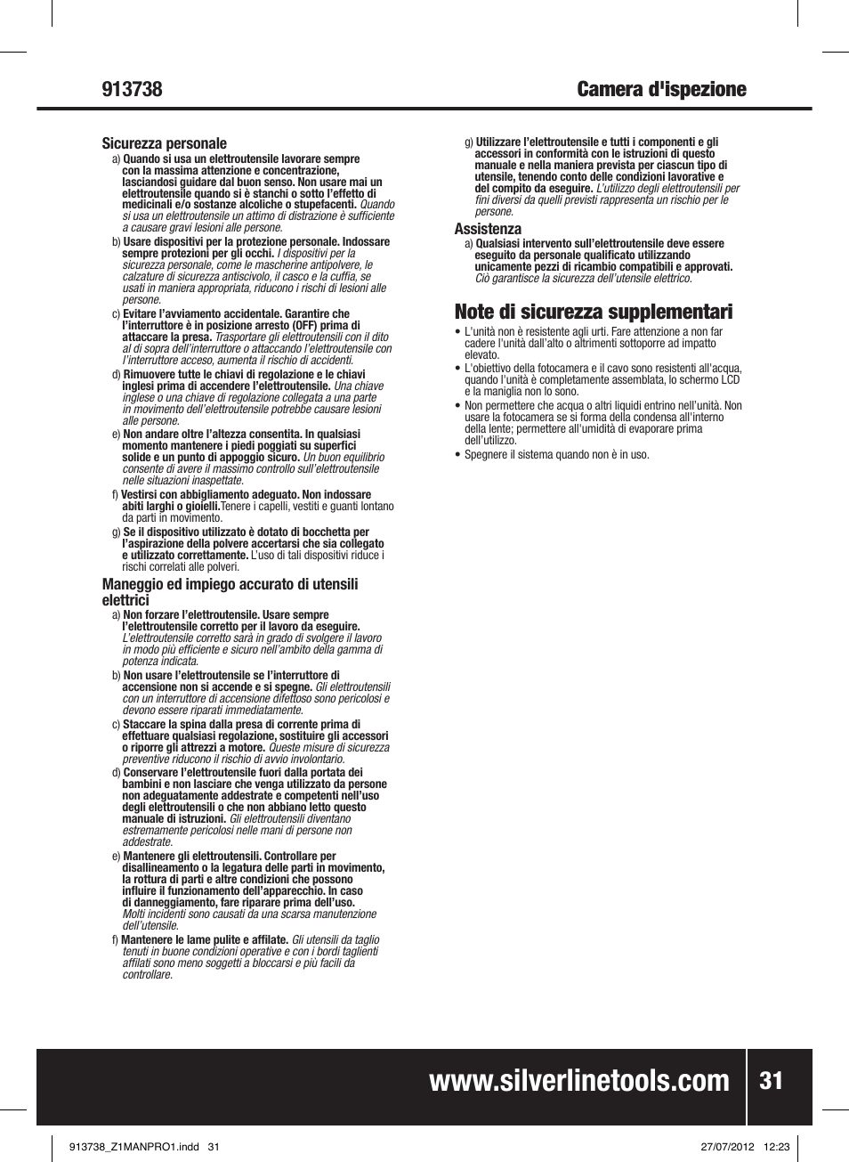 Silverline Video Inspection Camera User Manual | Page 32 / 42