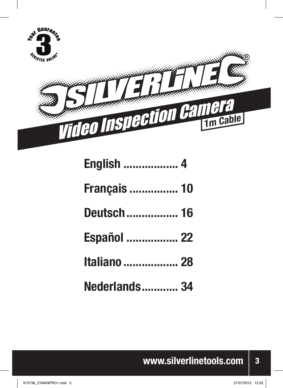 Video inspection camera | Silverline Video Inspection Camera User Manual | Page 4 / 42