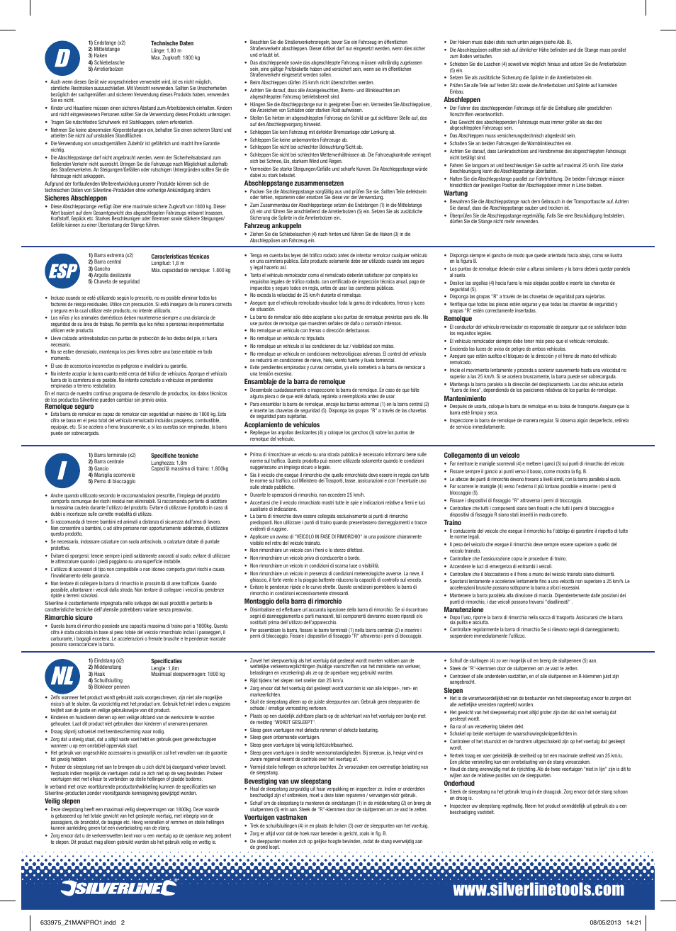 Silverline Tow Pole User Manual | Page 2 / 2