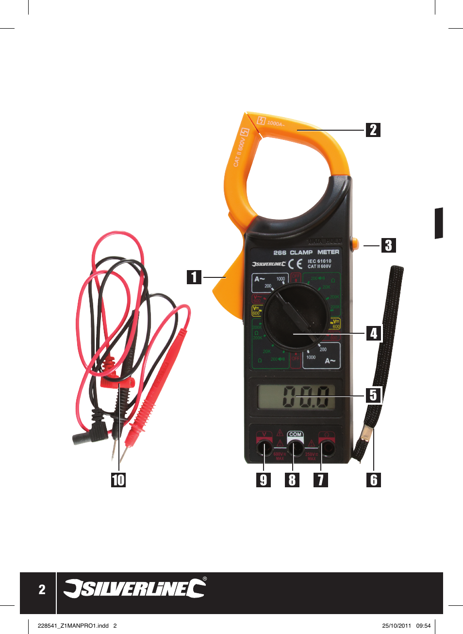 Silverline Digital Clamp Meter User Manual | Page 3 / 28