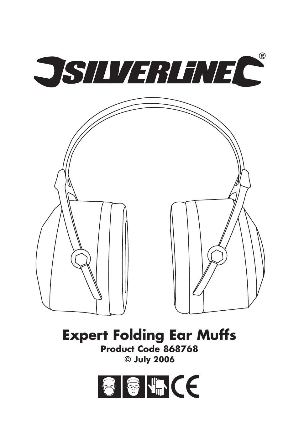 Expert folding ear muffs | Silverline Ear Defenders Expert Folding SNR 33dB User Manual | Page 2 / 4