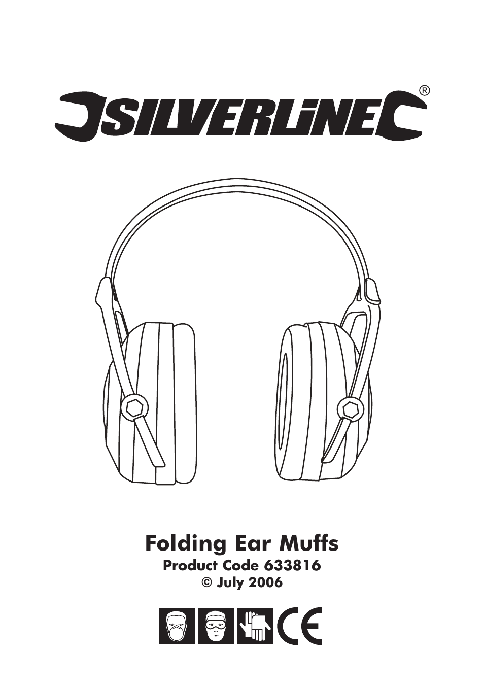 Folding ear muffs | Silverline Ear Defenders Folding SNR 30dB User Manual | Page 2 / 4