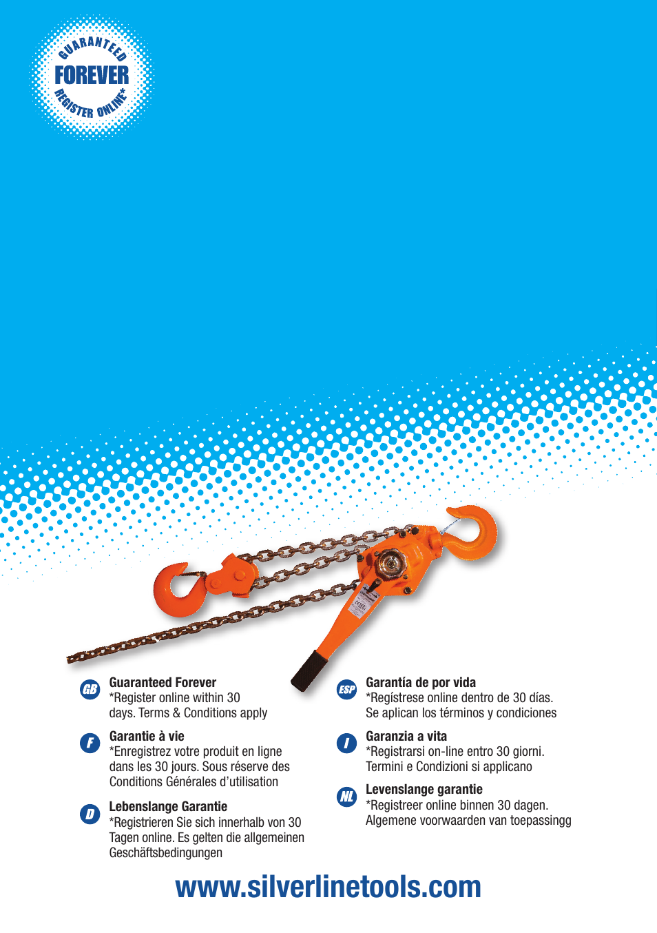 Silverline Lever Hoist User Manual | 28 pages