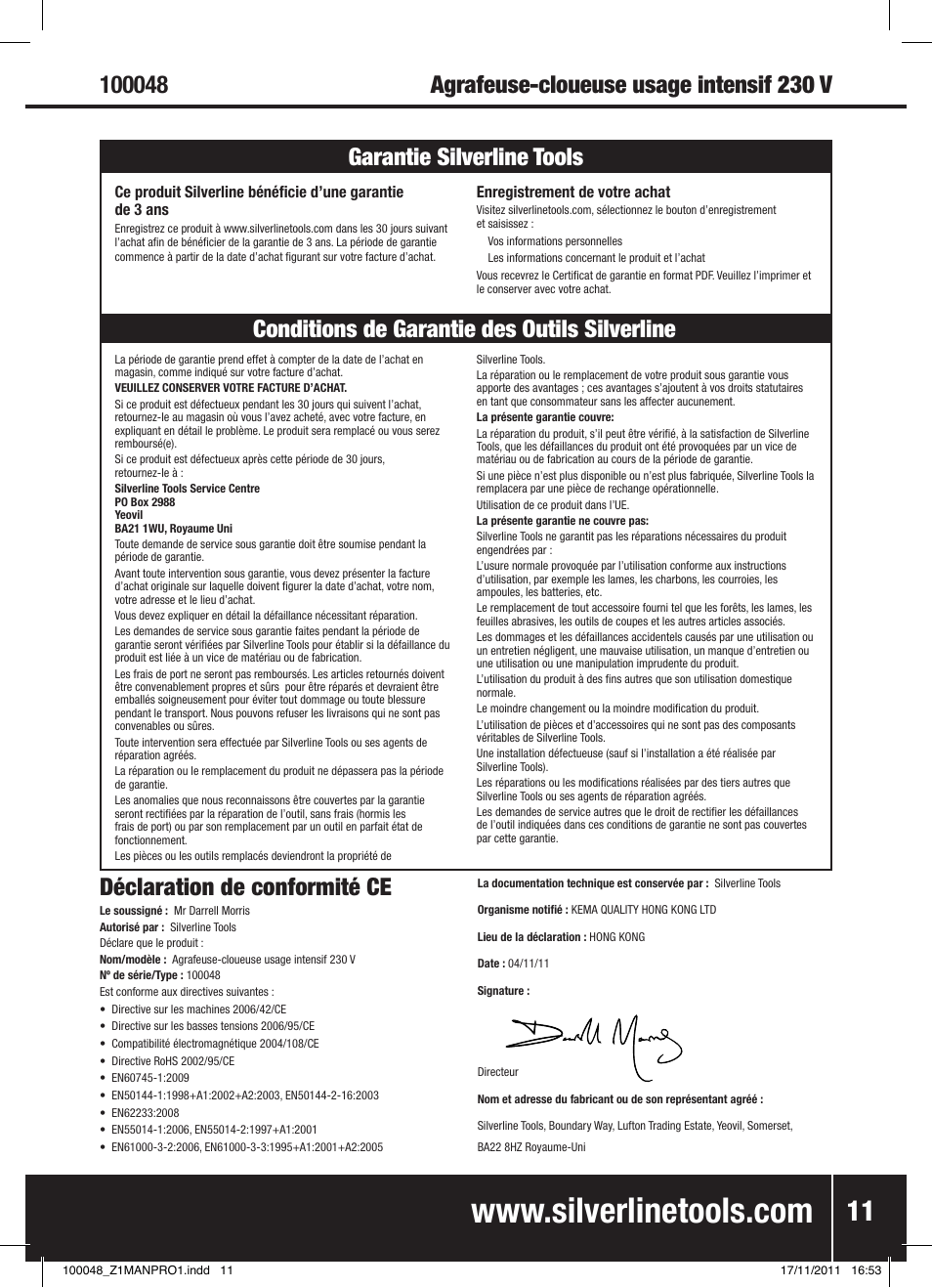 Silverline Heavy Duty Power Nailer Stapler 230V User Manual | Page 12 / 28