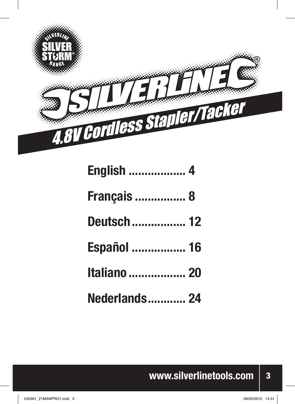 8v cordless stapler/ tacker | Silverline 4.8V Cordless Stapler/Tacker User Manual | Page 4 / 28