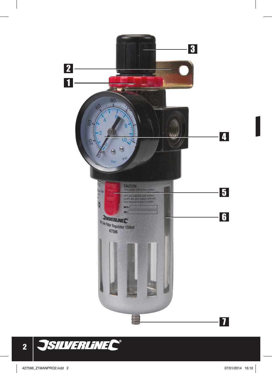 Silverline Air Line Filter Regulator User Manual | Page 3 / 28