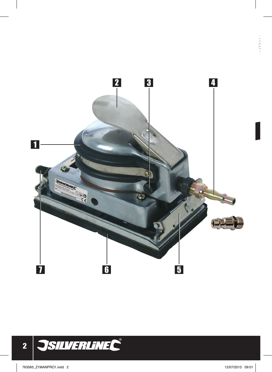 A i r | Silverline Air Orbital Jitterbug Sander User Manual | Page 3 / 40