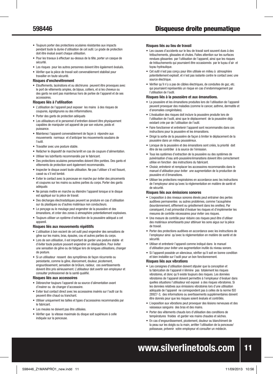 Silverline Air Cut-Off Tool User Manual | Page 12 / 40