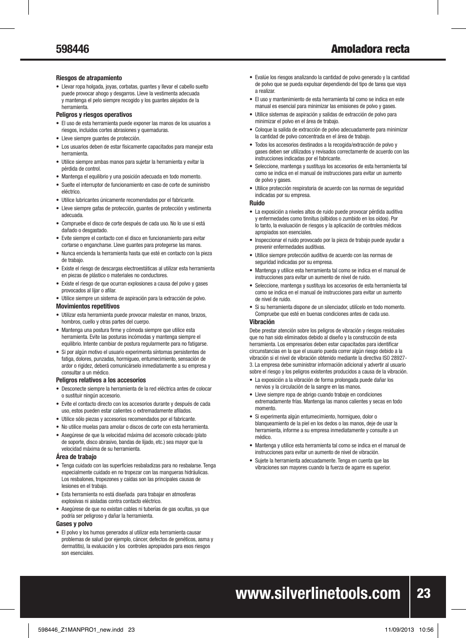 Silverline Air Cut-Off Tool User Manual | Page 24 / 40