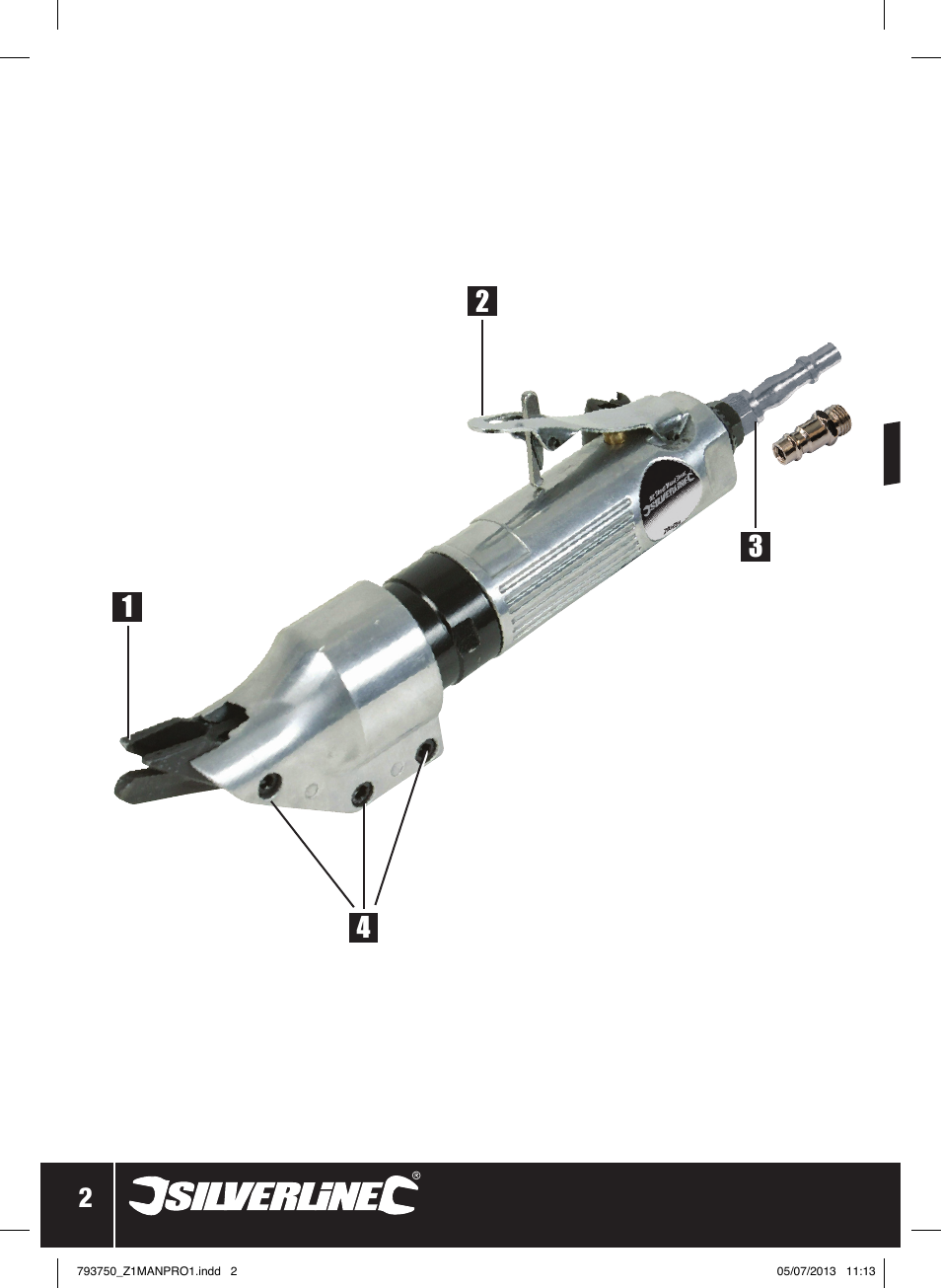 Silverline Air Sheet Metal Shear User Manual | Page 3 / 40