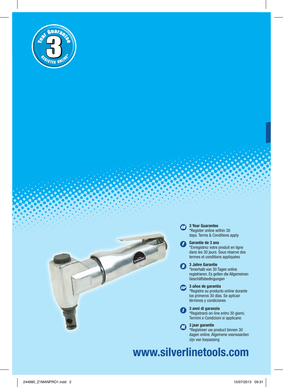 Silverline Air Nibbler User Manual | 40 pages