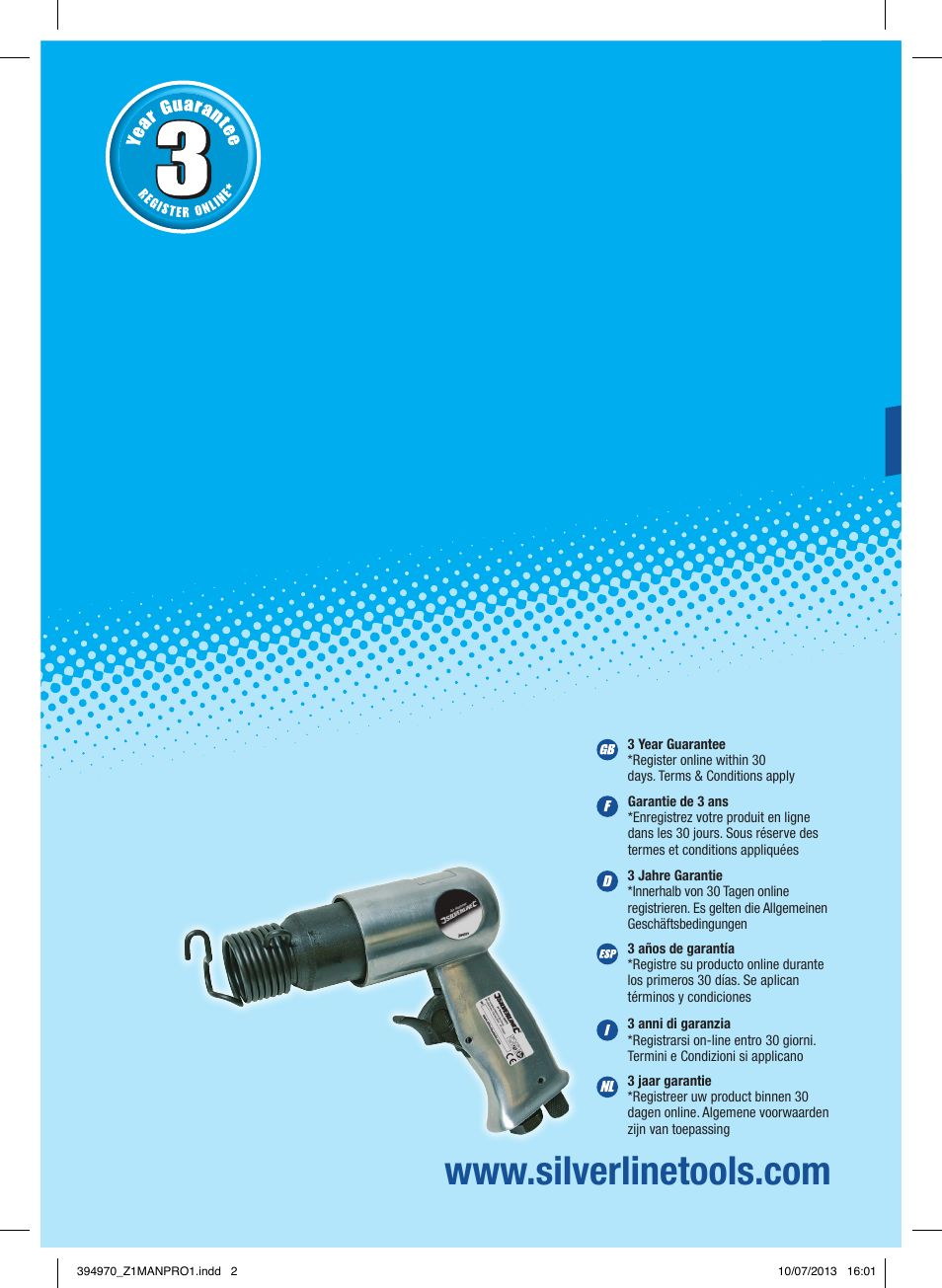 Silverline Air Hammer Set 5pce User Manual | 40 pages