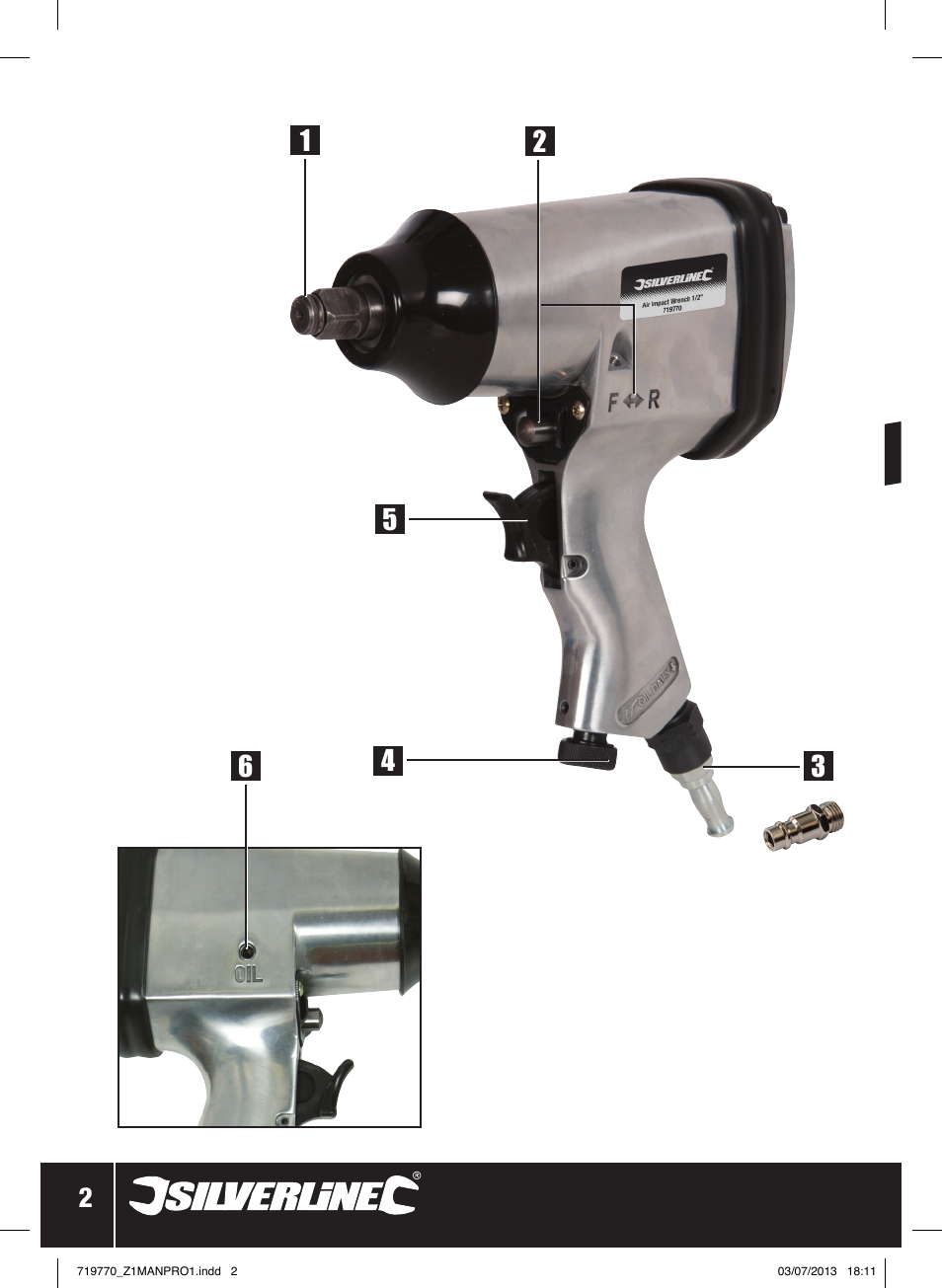 Silverline Air Impact Wrench User Manual | Page 3 / 40