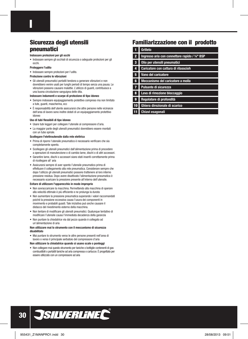 Silverline Air Finishing Nailer 64mm User Manual | Page 31 / 44