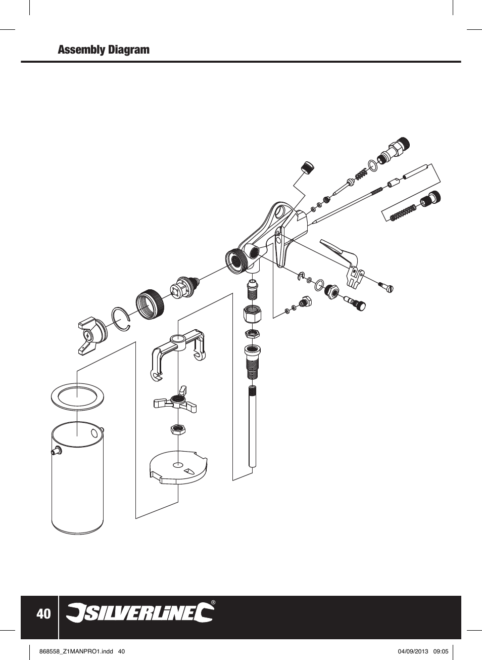 Silverline Spray Gun Touch Up User Manual | Page 41 / 44