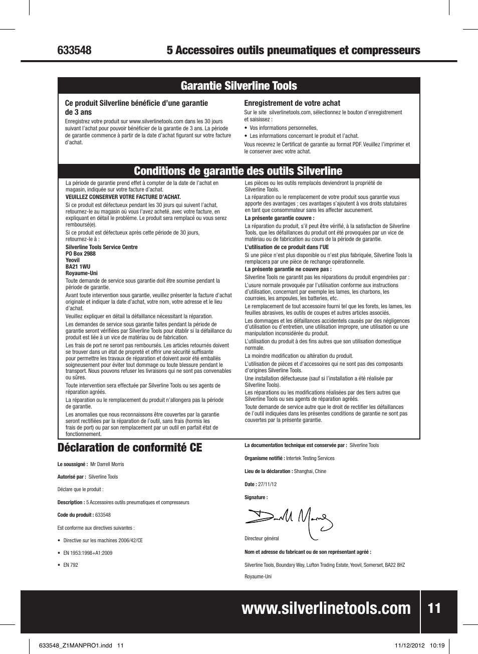 Silverline Air Tools & Compressor Accessories Kit 5pce User Manual | Page 12 / 28