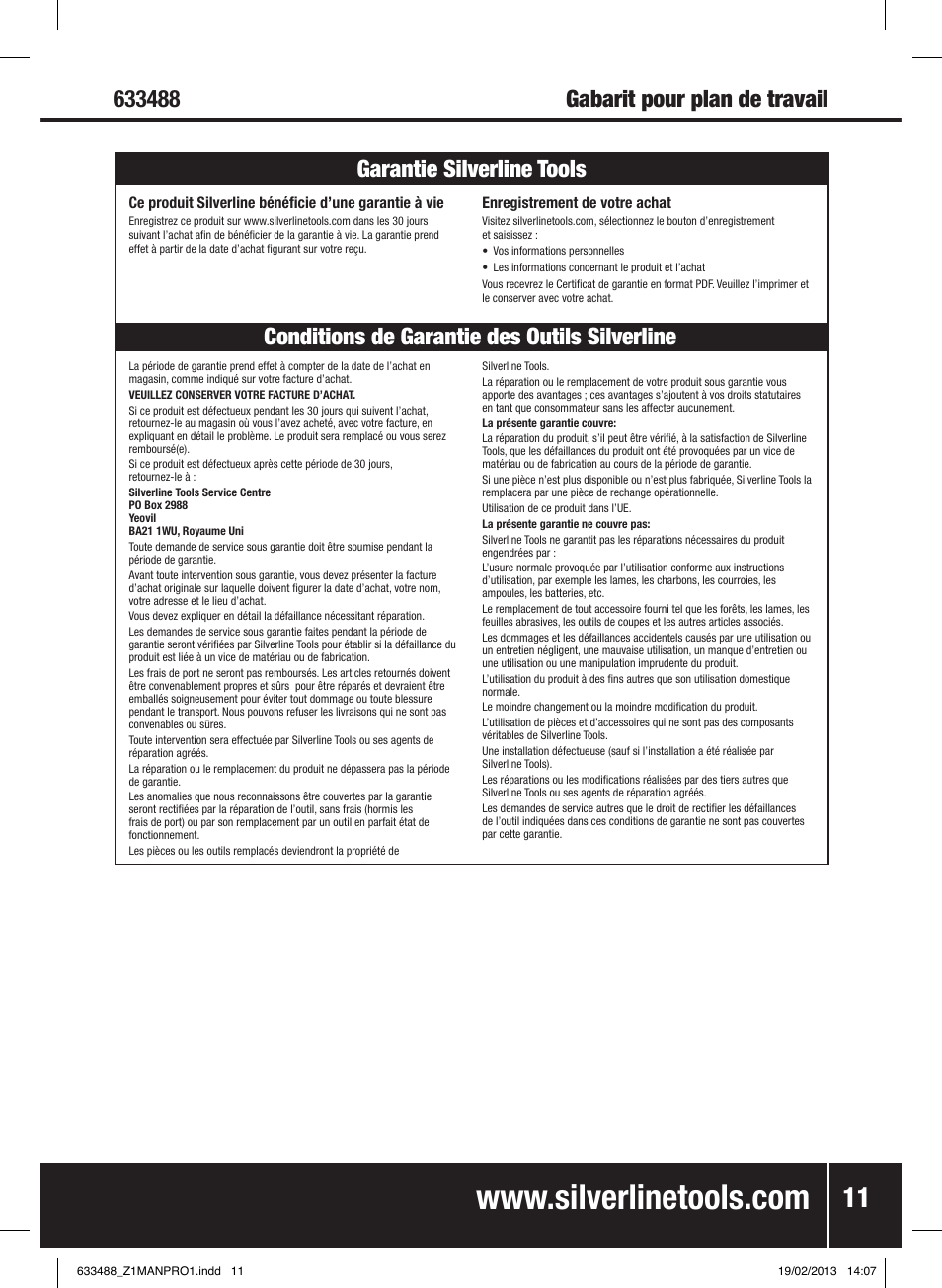 Silverline Worktop Jig User Manual | Page 12 / 28