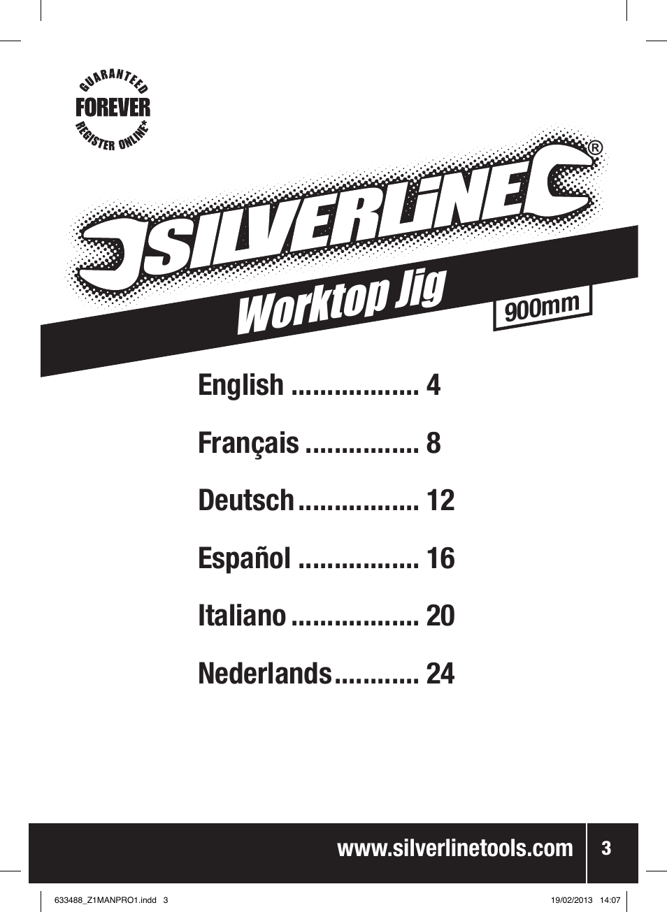 Worktop jig | Silverline Worktop Jig User Manual | Page 4 / 28