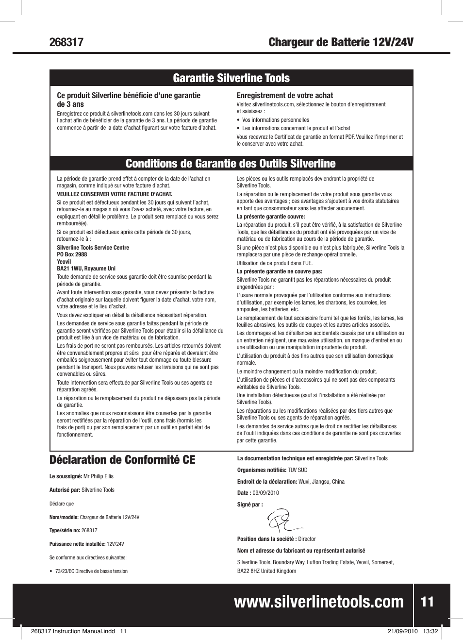 Silverline Battery Charger 12/24V User Manual | Page 12 / 28