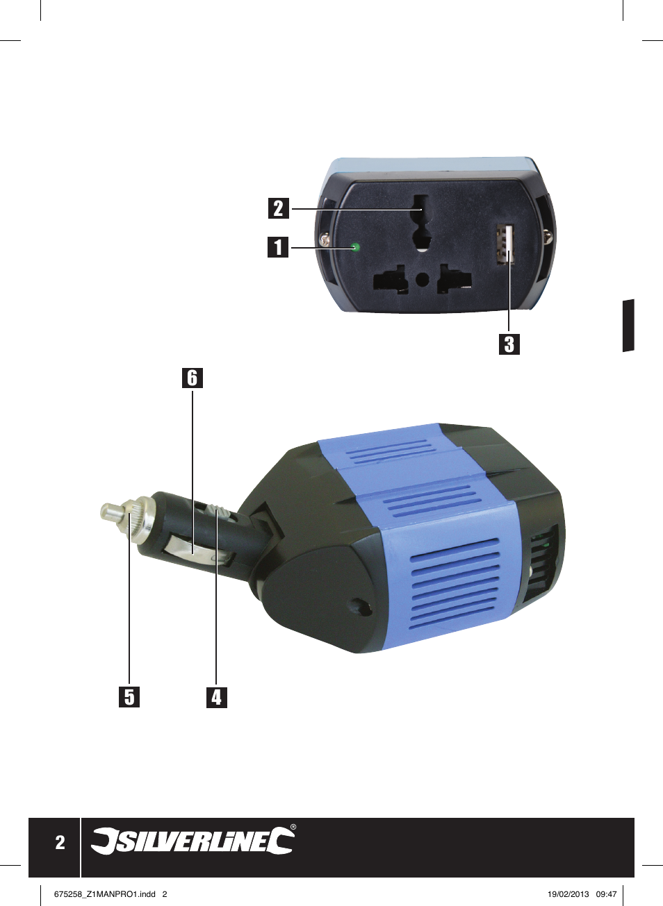 In-car inver ter 160w | Silverline In-Car Inverter 160W User Manual | Page 3 / 28