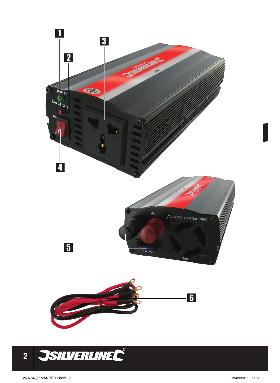 Power | Silverline Inverter 700W User Manual | Page 3 / 28