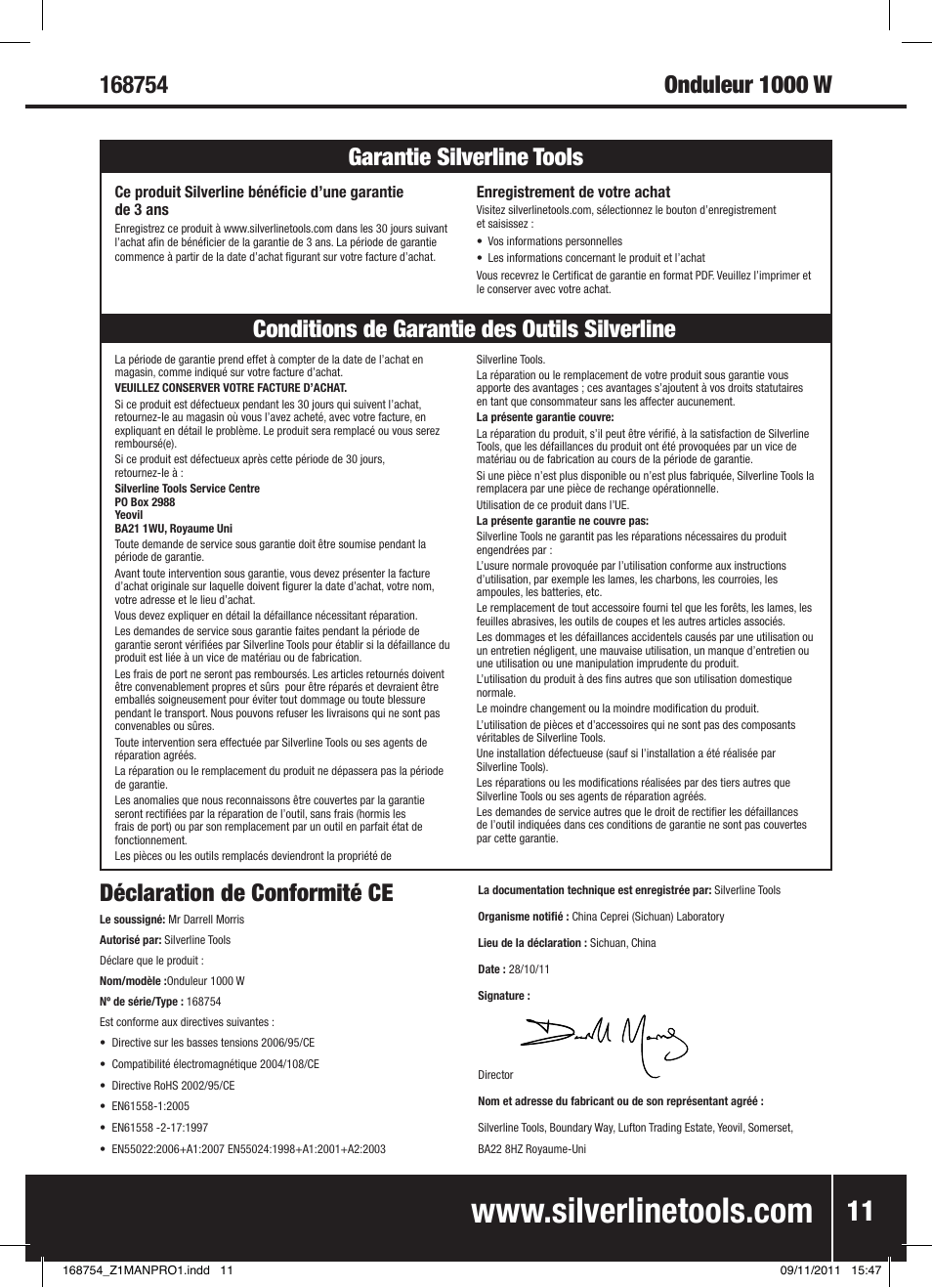 Silverline Inverter 1000W User Manual | Page 12 / 28