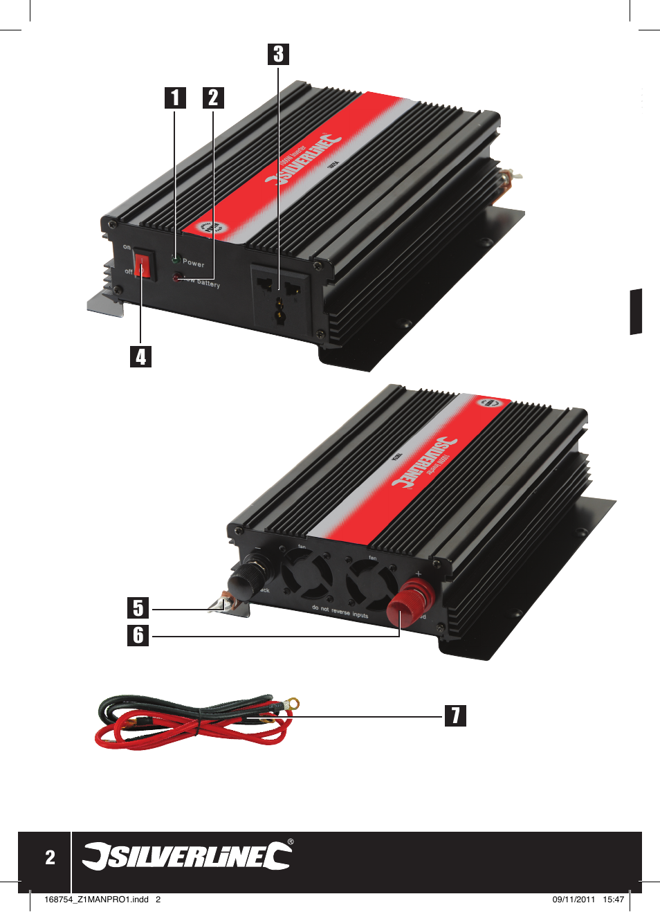 Power | Silverline Inverter 1000W User Manual | Page 3 / 28