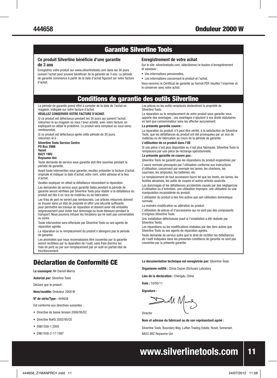 Silverline Inverter 2000W User Manual | Page 12 / 28