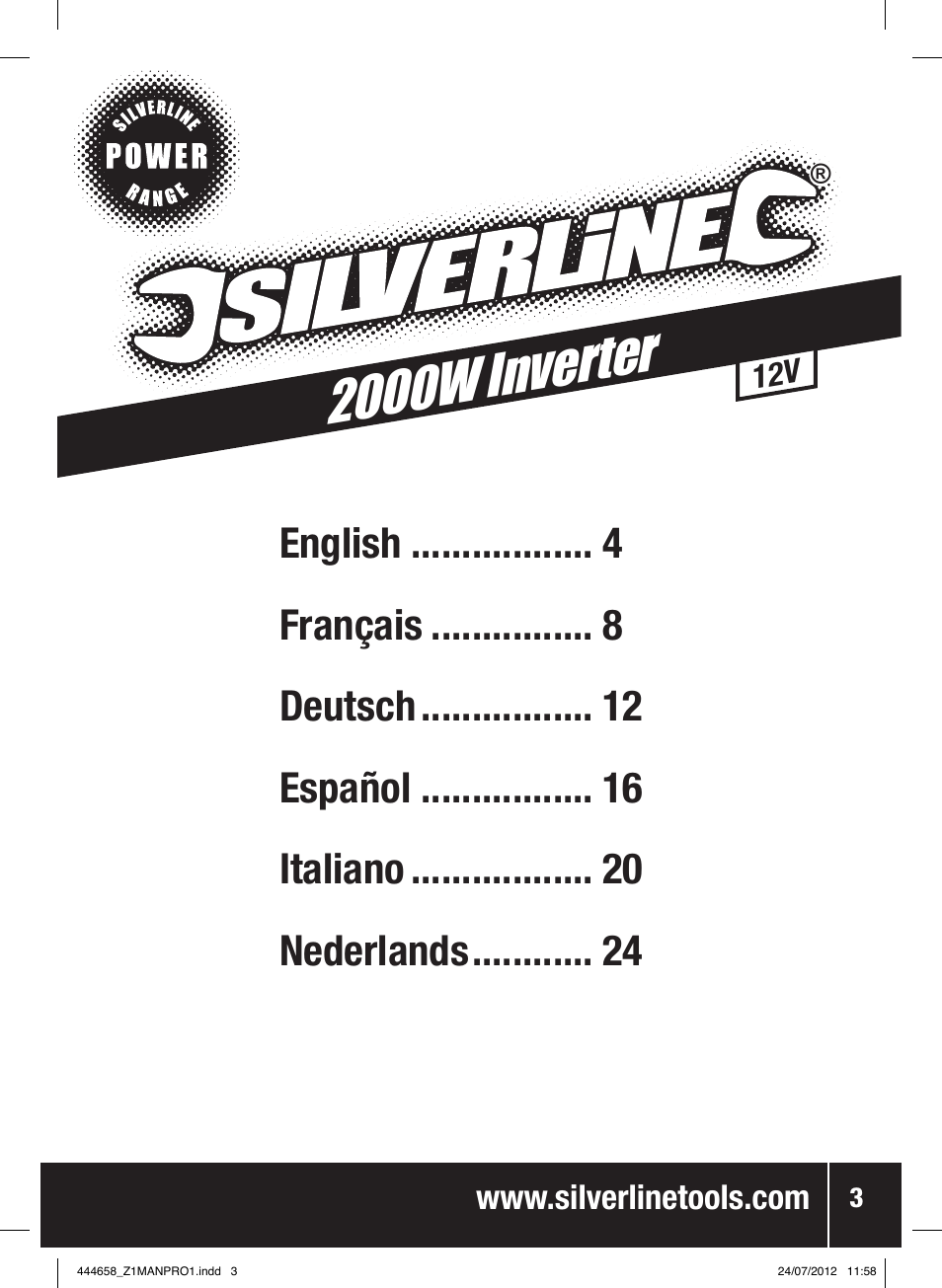 2000w inver ter | Silverline Inverter 2000W User Manual | Page 4 / 28