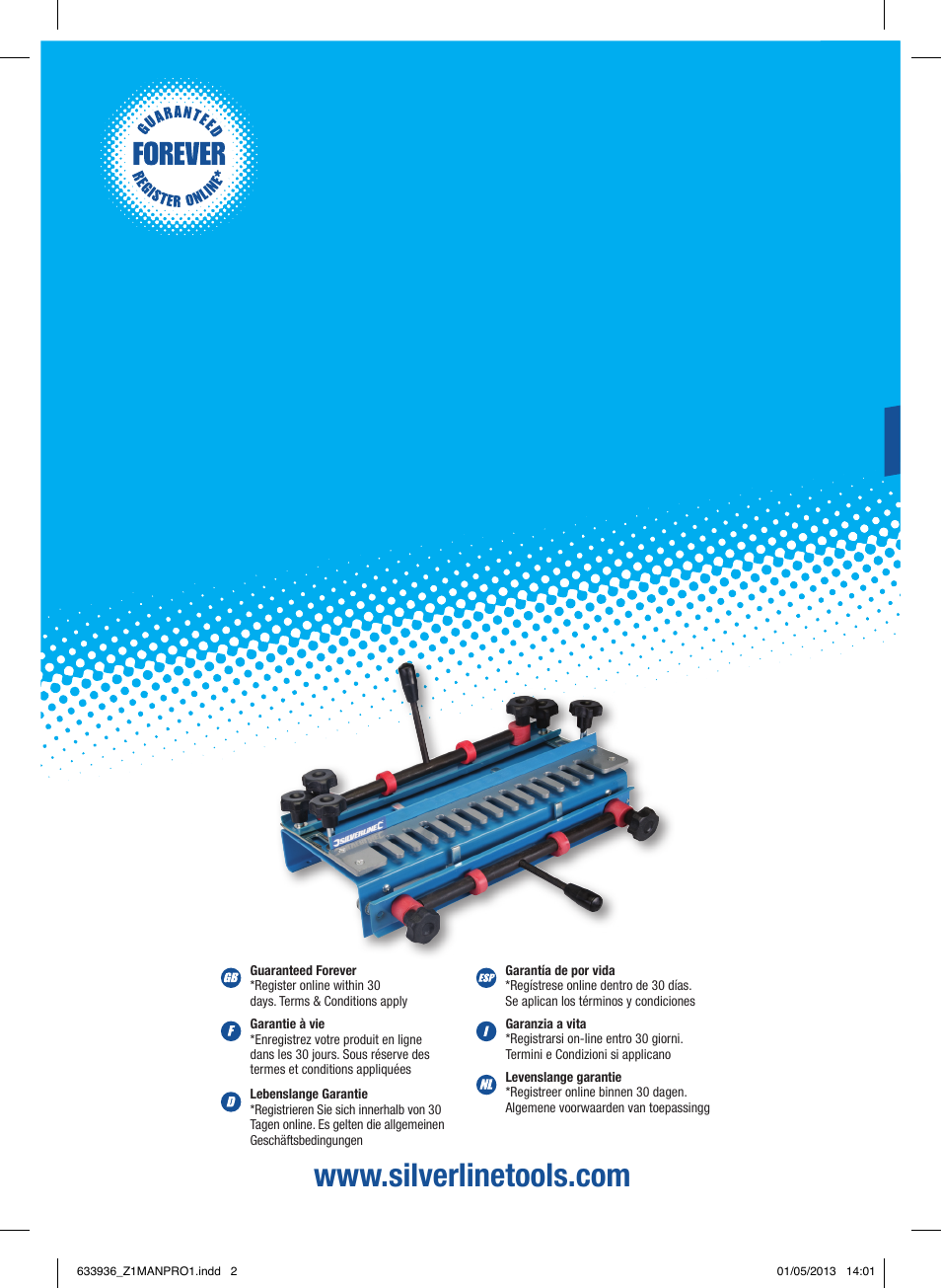 Silverline Dovetail Jig 300mm User Manual | 28 pages