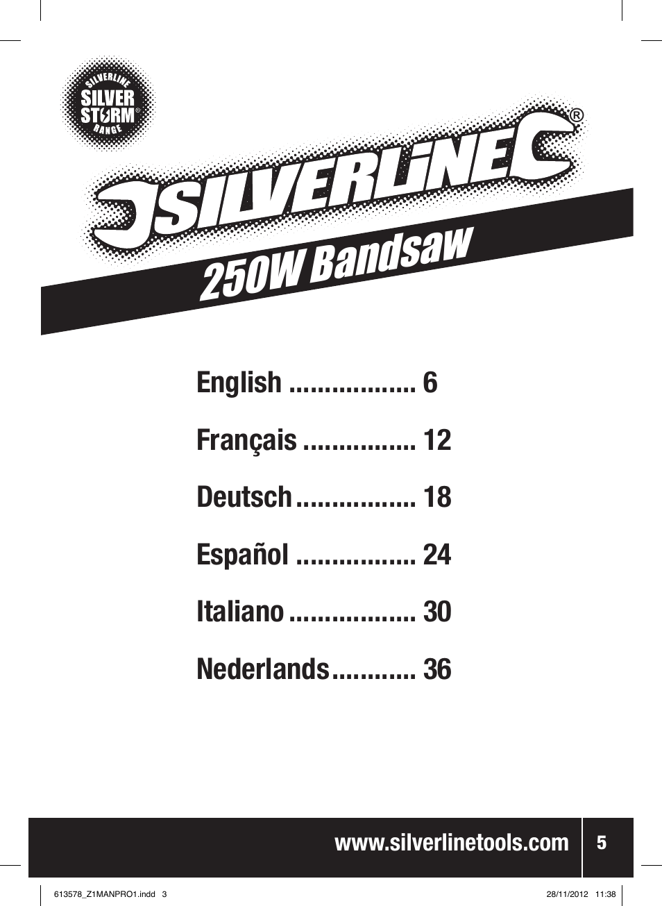 250w bandsaw | Silverline Bandsaw 200mm User Manual | Page 6 / 42