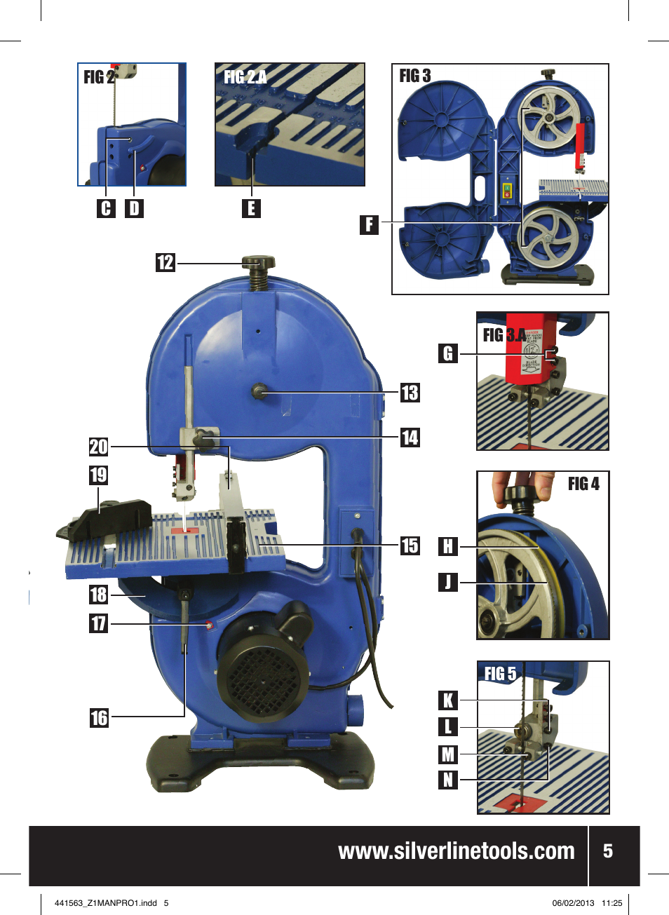 Silverline Bandsaw 190mm User Manual | Page 4 / 42