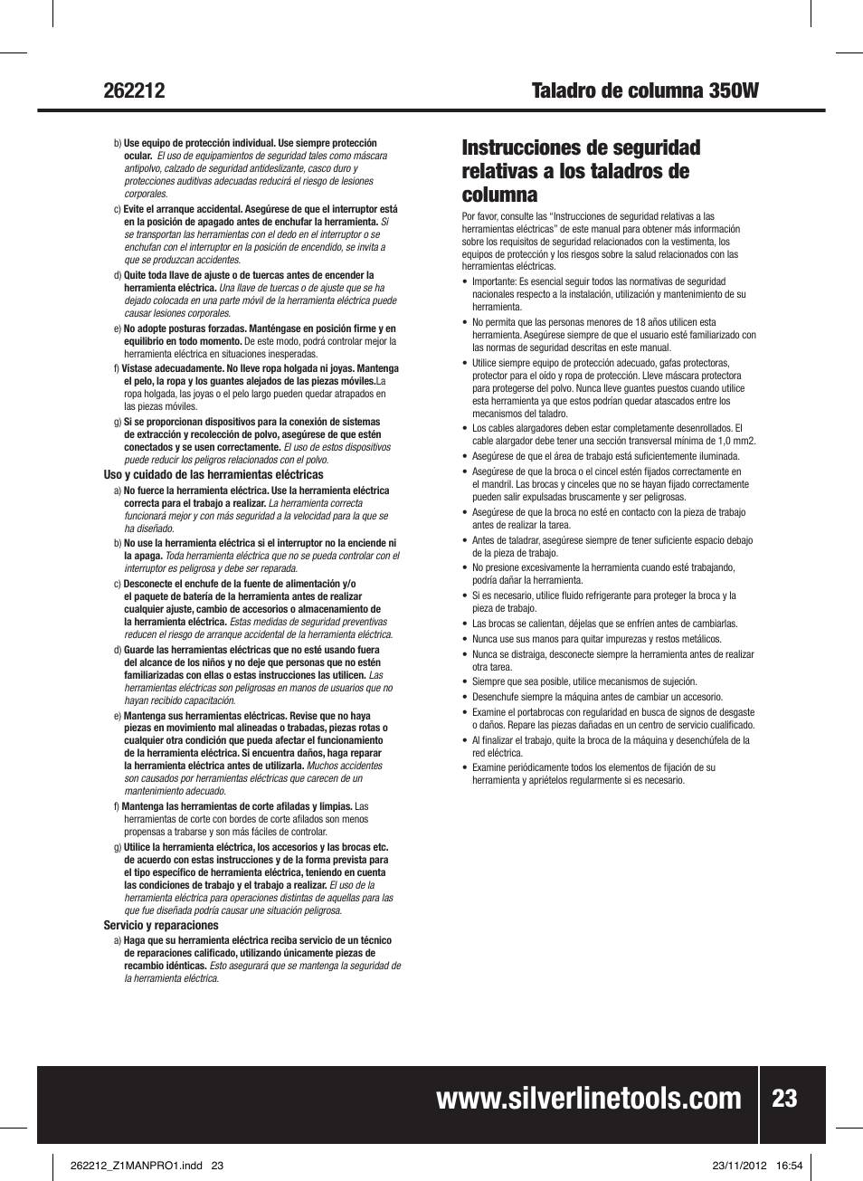 Silverline Drill Press 250mm User Manual | Page 24 / 40