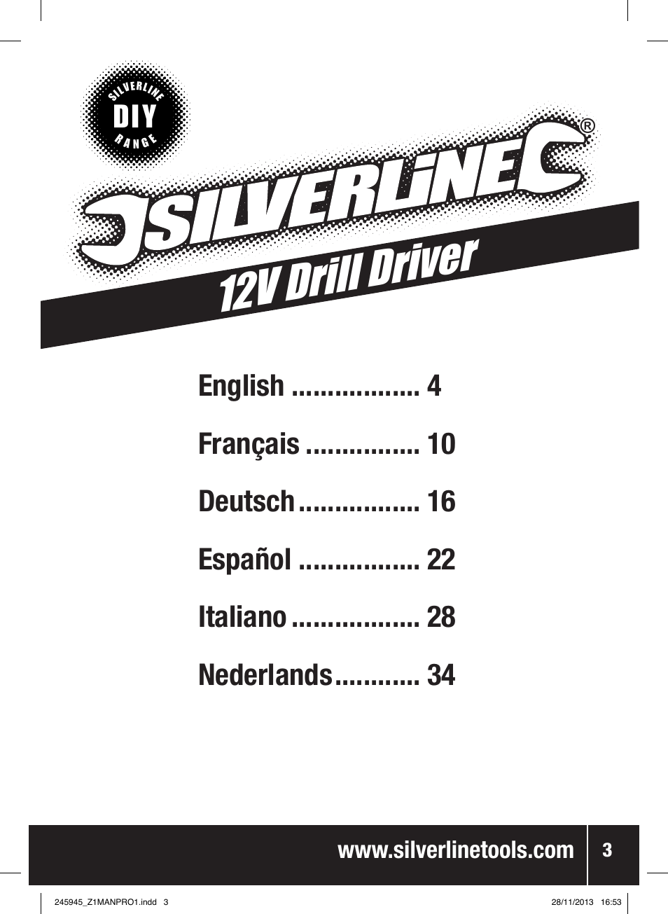 12v drill driver | Silverline 12V Drill Driver User Manual | Page 4 / 40