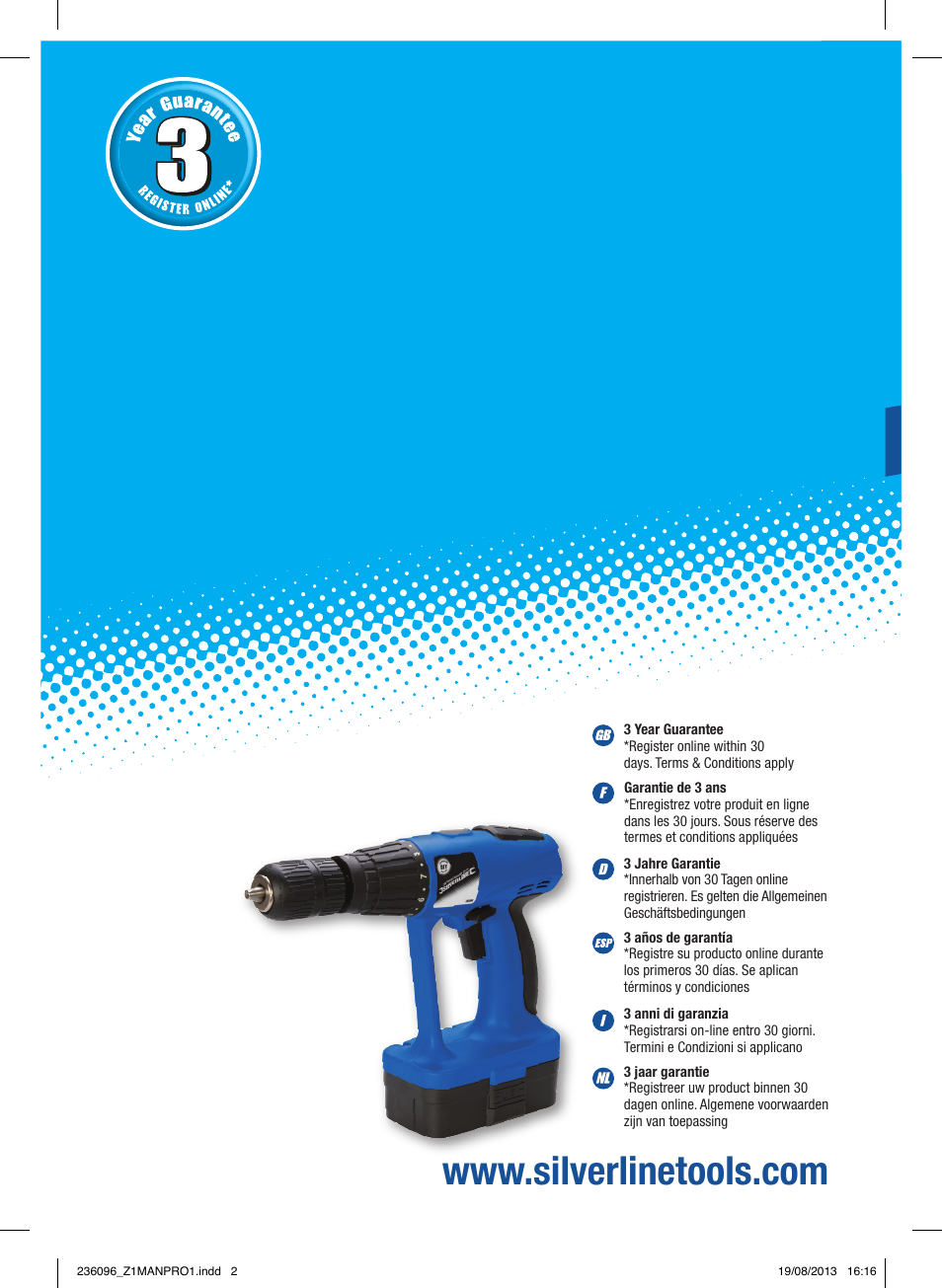 Silverline 24V Combi Hammer Drill User Manual | 40 pages