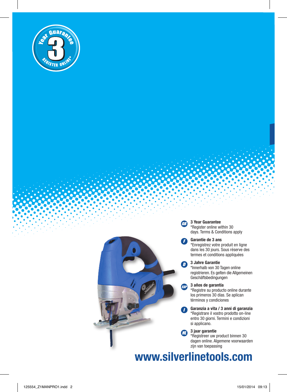 Silverline 560W Pendulum Jigsaw User Manual | 40 pages