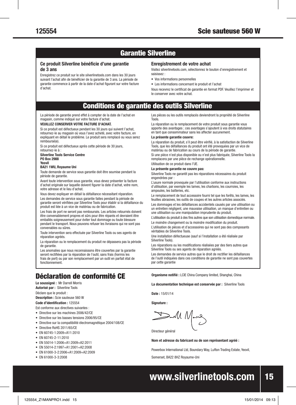 Silverline 560W Pendulum Jigsaw User Manual | Page 16 / 40