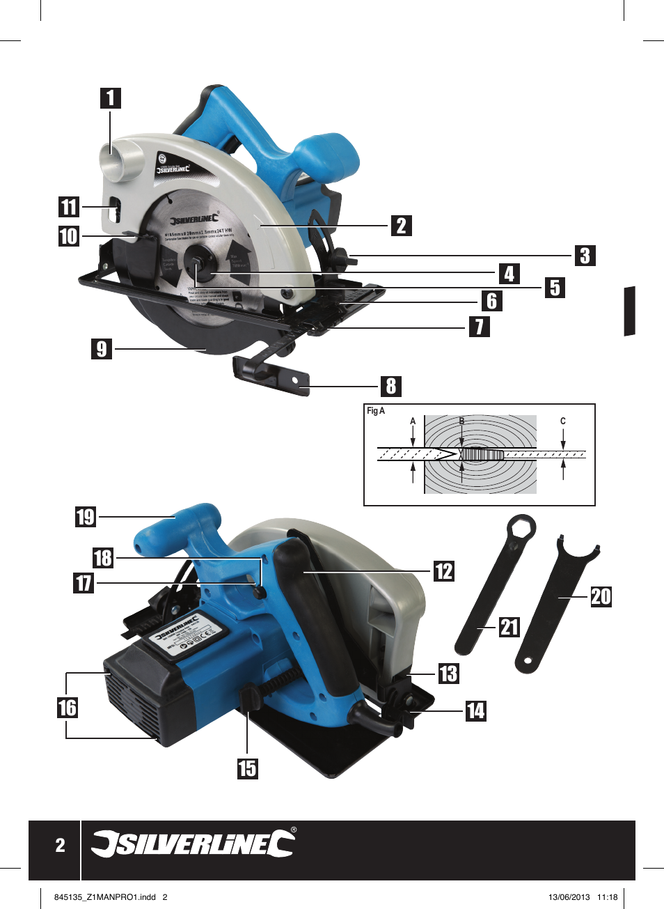 1200w circular saw | Silverline 1200W Circular Saw 185mm User Manual | Page 3 / 40