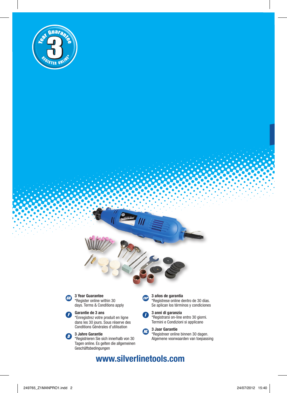 Silverline 135W Multi-Function Rotary Tool User Manual | 28 pages