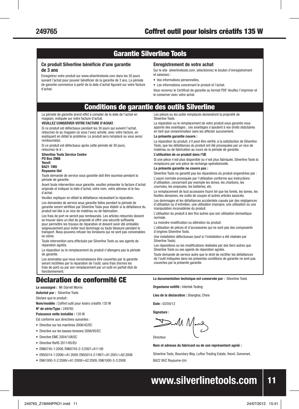 Silverline 135W Multi-Function Rotary Tool User Manual | Page 12 / 28