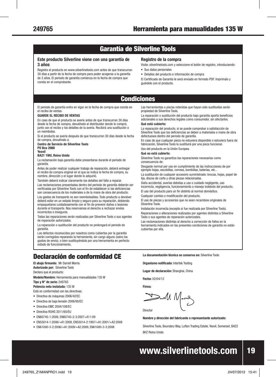 Silverline 135W Multi-Function Rotary Tool User Manual | Page 20 / 28