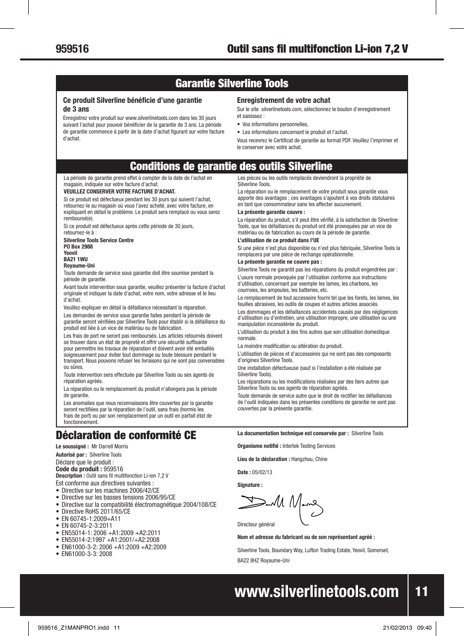 Silverline 7.2V Cordless Multi-Tool User Manual | Page 12 / 28