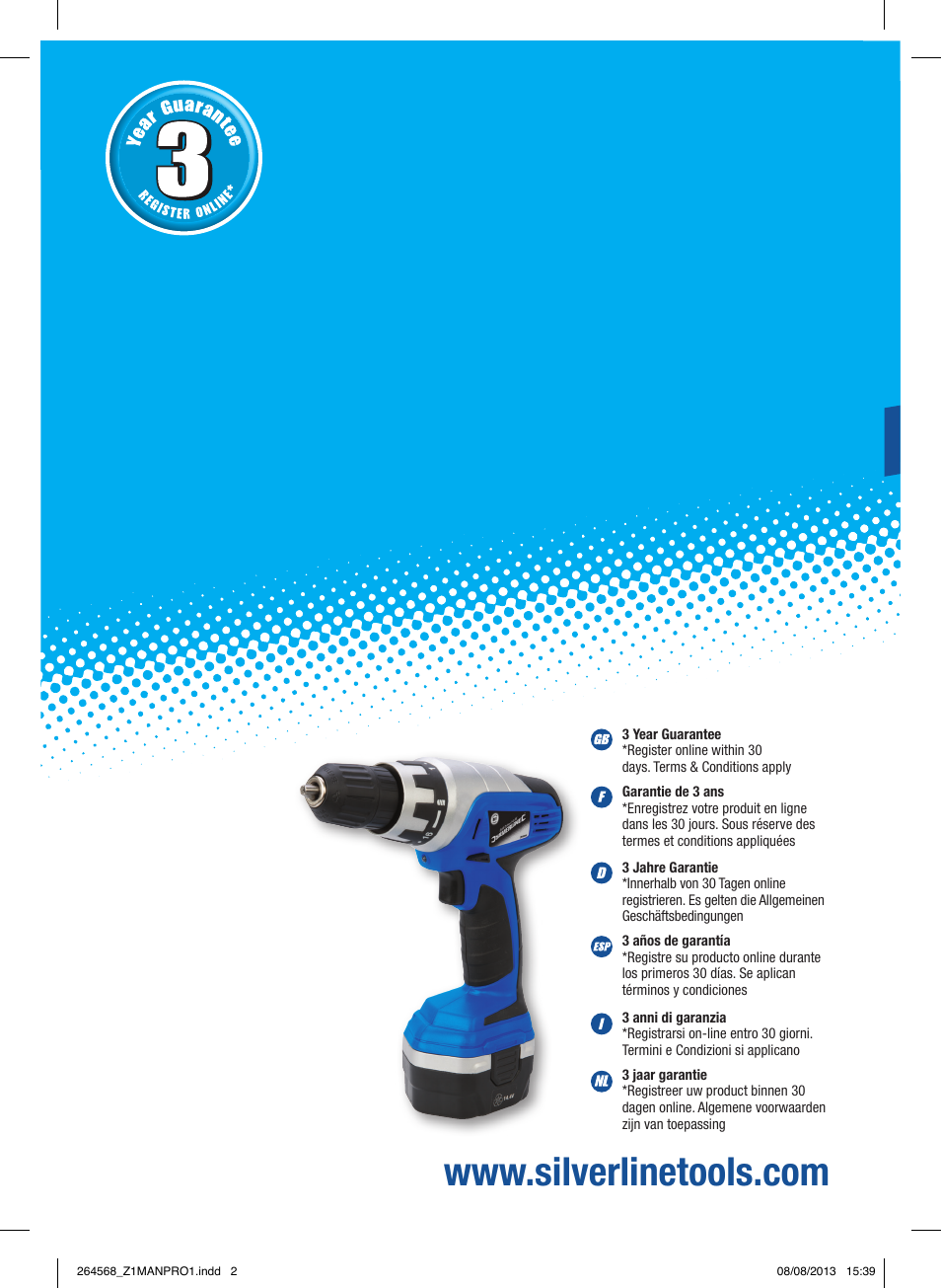 Silverline Drill Driver 14.4V User Manual | 40 pages