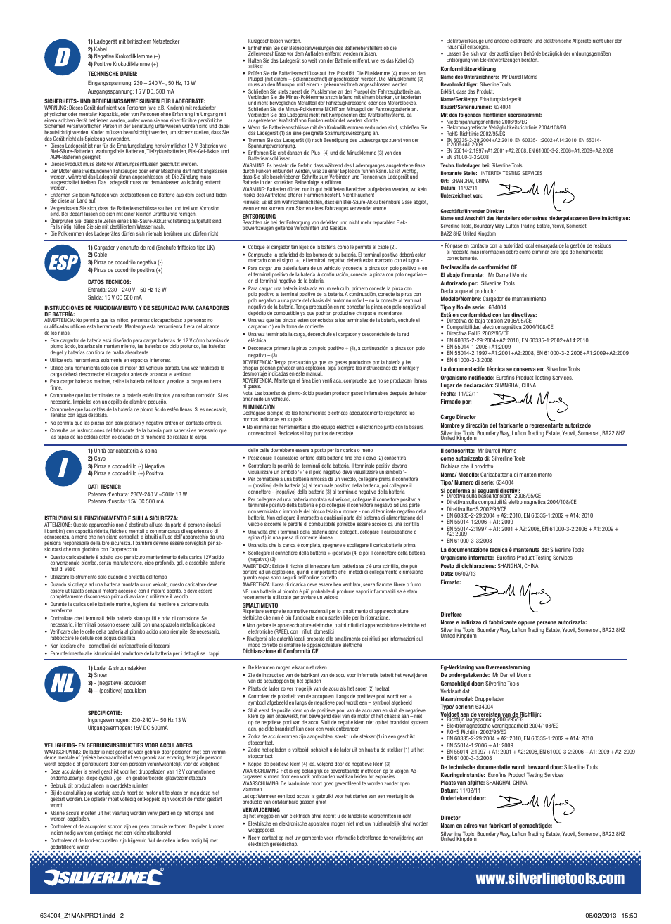 Silverline Trickle Charger User Manual | Page 2 / 2