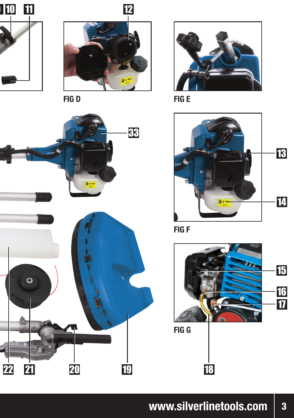 Silverline Multi-Head Garden System 25cc User Manual | Page 4 / 54
